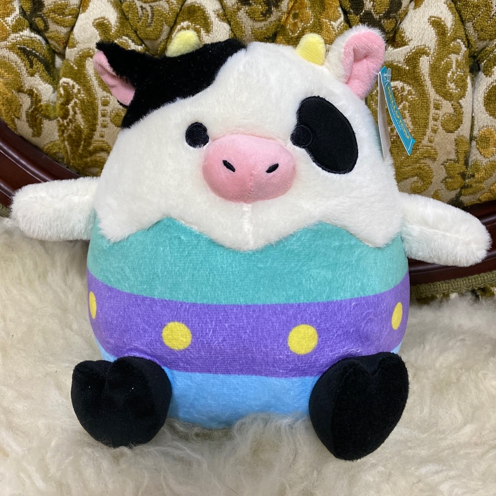 2/$20 KellyToys Easter Egg Cow 5”